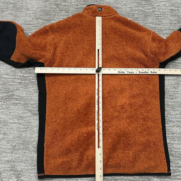 Montura Jacket Mens XL Orange Fleece Full Zip Stand Collar Hiking Outdoor - Picture 15 of 16